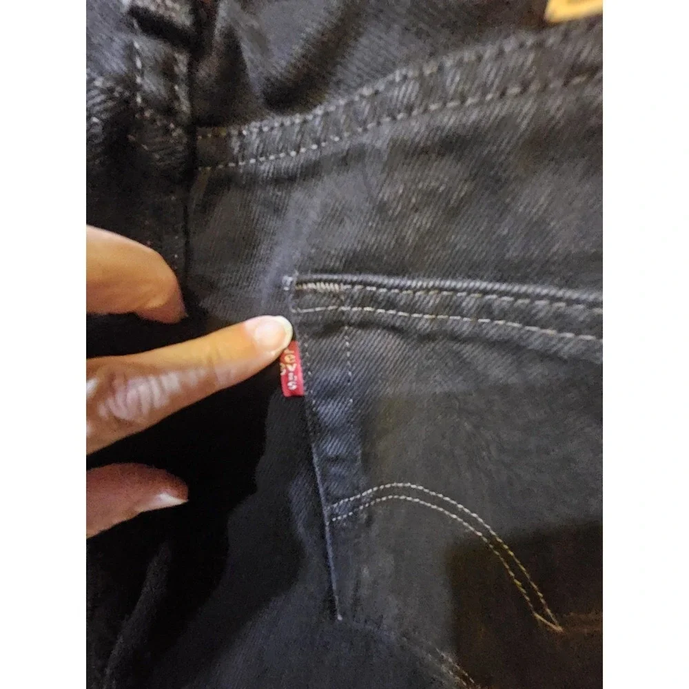 Levi's 505 Regular Fit Jeans - Black, 32Wx30L Mens‎